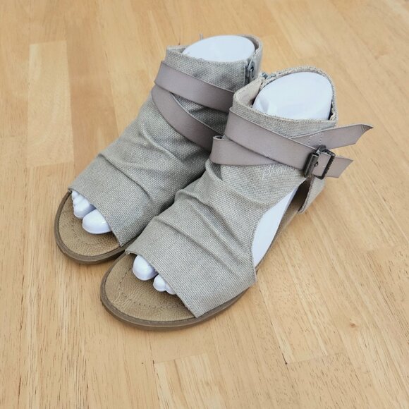 SALE Blowfish Malibu Barend Women Shoes Ankle Sandals - Tan  - 7.5 - EUC - Picture 1 of 9